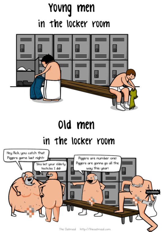 Old Dudes Locker room